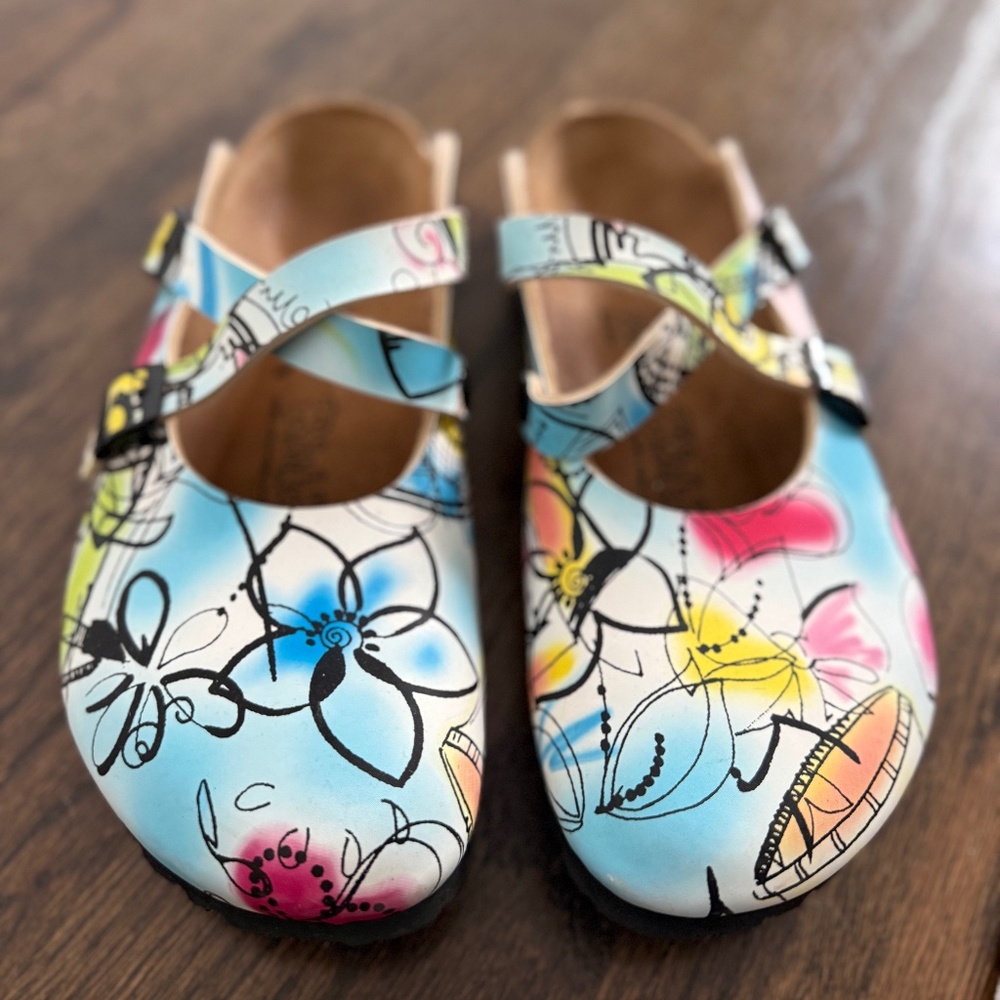 Birki's, Size 39, mulicolor clog
